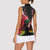 Personalised Ayiti Neg Marron Women Sleeveless Polo Shirt Dashiki Mix Polynesian Pattern - Wonder Print Shop