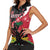 Personalised Ayiti Neg Marron Women Sleeveless Polo Shirt Dashiki Mix Polynesian Pattern - Wonder Print Shop