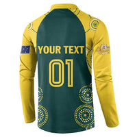 Custom Australia Cricket Button Sweatshirt Aussies Champions - Wonder Print Shop