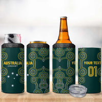 Custom Australia Cricket 4 in 1 Can Cooler Tumbler Aussies Champions - Wonder Print Shop