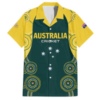 Custom Australia Cricket Family Matching Long Sleeve Bodycon Dress and Hawaiian Shirt Aussies Champions - Wonder Print Shop