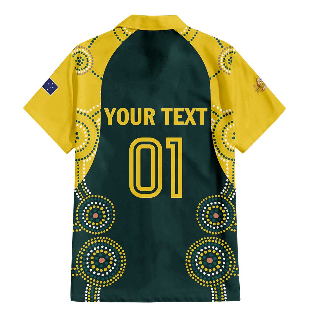 Custom Australia Cricket Family Matching Mermaid Dress and Hawaiian Shirt Aussies Champions - Wonder Print Shop