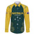 Custom Australia Cricket Family Matching Mermaid Dress and Hawaiian Shirt Aussies Champions - Wonder Print Shop