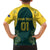 Custom Australia Cricket Family Matching Off The Shoulder Long Sleeve Dress and Hawaiian Shirt Aussies Champions - Wonder Print Shop