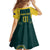 Custom Australia Cricket Family Matching Off The Shoulder Long Sleeve Dress and Hawaiian Shirt Aussies Champions - Wonder Print Shop