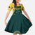 Custom Australia Cricket Family Matching Off Shoulder Maxi Dress and Hawaiian Shirt Aussies Champions - Wonder Print Shop