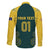 Custom Australia Cricket Family Matching Puletasi and Hawaiian Shirt Aussies Champions - Wonder Print Shop