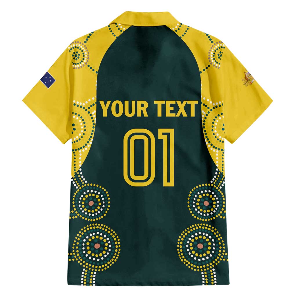 Custom Australia Cricket Family Matching Summer Maxi Dress and Hawaiian Shirt Aussies Champions - Wonder Print Shop