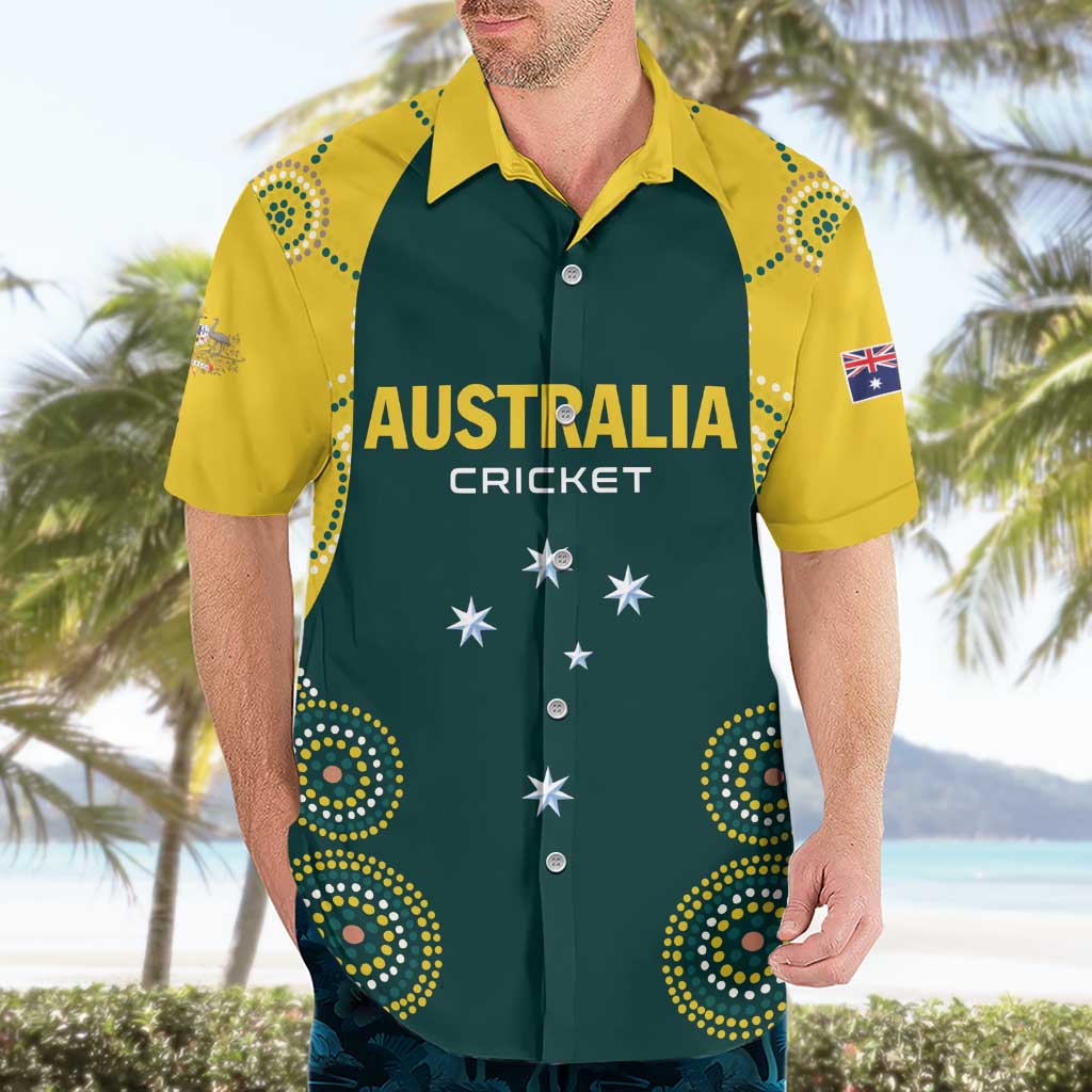 Custom Australia Cricket Hawaiian Shirt Aussies Champions - Wonder Print Shop