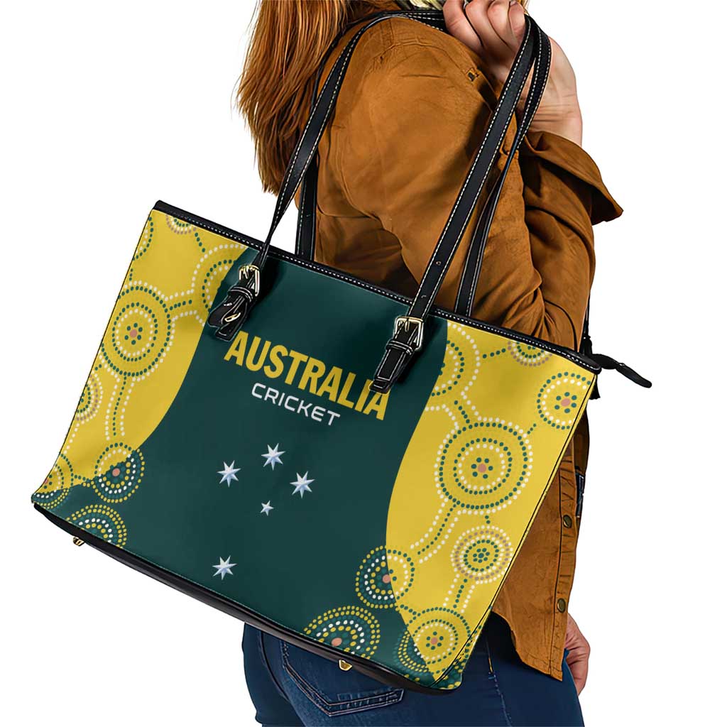Australia Cricket Leather Tote Bag Aussies Champions - Wonder Print Shop