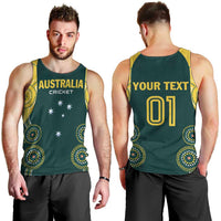 Custom Australia Cricket Men Tank Top Aussies Champions - Wonder Print Shop
