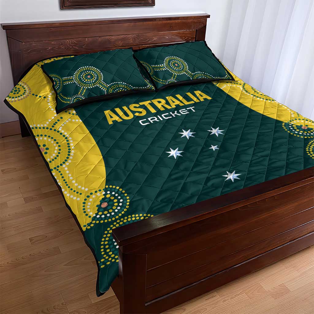 Australia Cricket Quilt Bed Set Aussies Champions - Wonder Print Shop