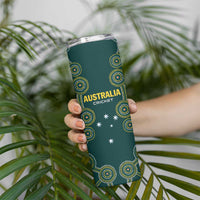 Custom Australia Cricket Skinny Tumbler Aussies Champions - Wonder Print Shop