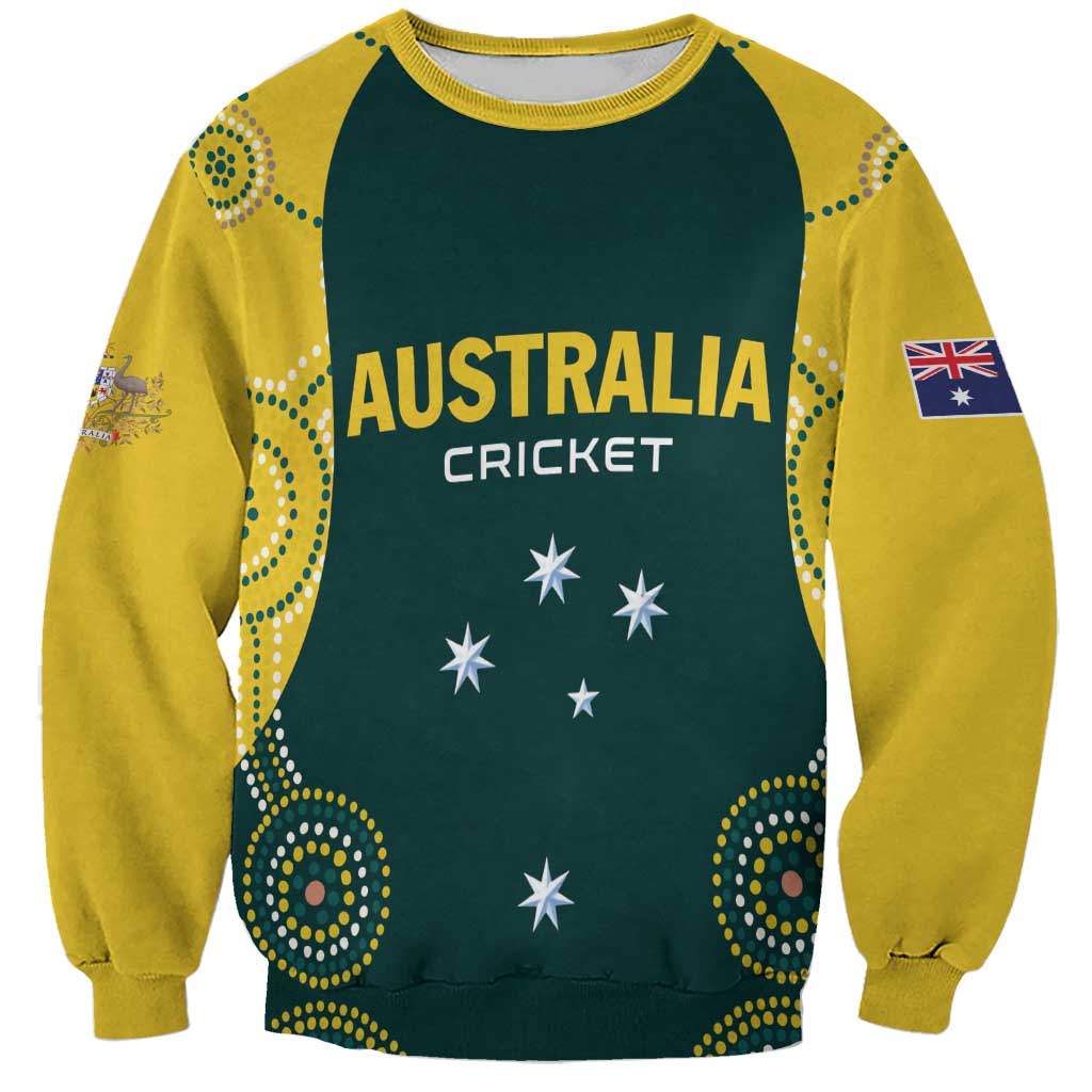 Custom Australia Cricket Sweatshirt Aussies Champions - Wonder Print Shop