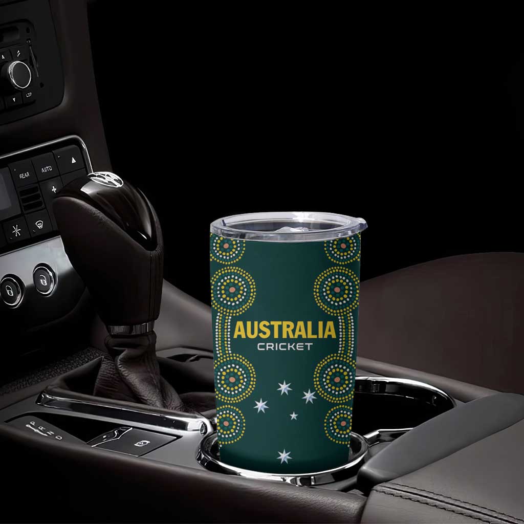 Custom Australia Cricket Tumbler Cup Aussies Champions - Wonder Print Shop