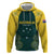Custom Australia Cricket Zip Hoodie Aussies Champions - Wonder Print Shop