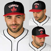 Canada 2026 Hockey Baseball Net Cap Team Maple Leaf Black Version - Wonder Print Shop