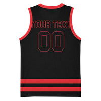 Custom Canada 2026 Hockey Basketball Jersey Team Maple Leaf Black Version - Wonder Print Shop