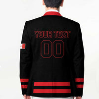 Custom Canada 2026 Hockey Blazer Team Maple Leaf Black Version - Wonder Print Shop