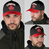 Canada 2026 Hockey Classic Cap Team Maple Leaf Black Version - Wonder Print Shop