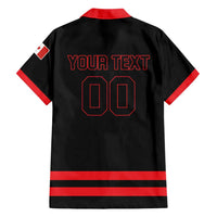 Custom Canada 2026 Hockey Hawaiian Shirt Team Maple Leaf Black Version - Wonder Print Shop