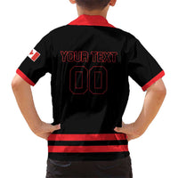 Custom Canada 2026 Hockey Hawaiian Shirt Team Maple Leaf Black Version - Wonder Print Shop