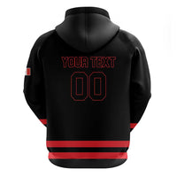 Custom Canada 2026 Hockey Hoodie Team Maple Leaf Black Version - Wonder Print Shop