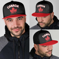 Canada 2026 Hockey Mesh Trucker Cap Team Maple Leaf Black Version - Wonder Print Shop