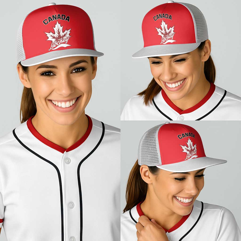 Canada 2026 Hockey Baseball Net Cap Team Maple Leaf Red Version - Wonder Print Shop