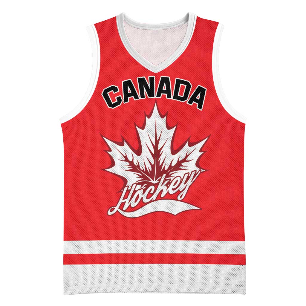 Custom Canada 2026 Hockey Basketball Jersey Team Maple Leaf Red Version - Wonder Print Shop