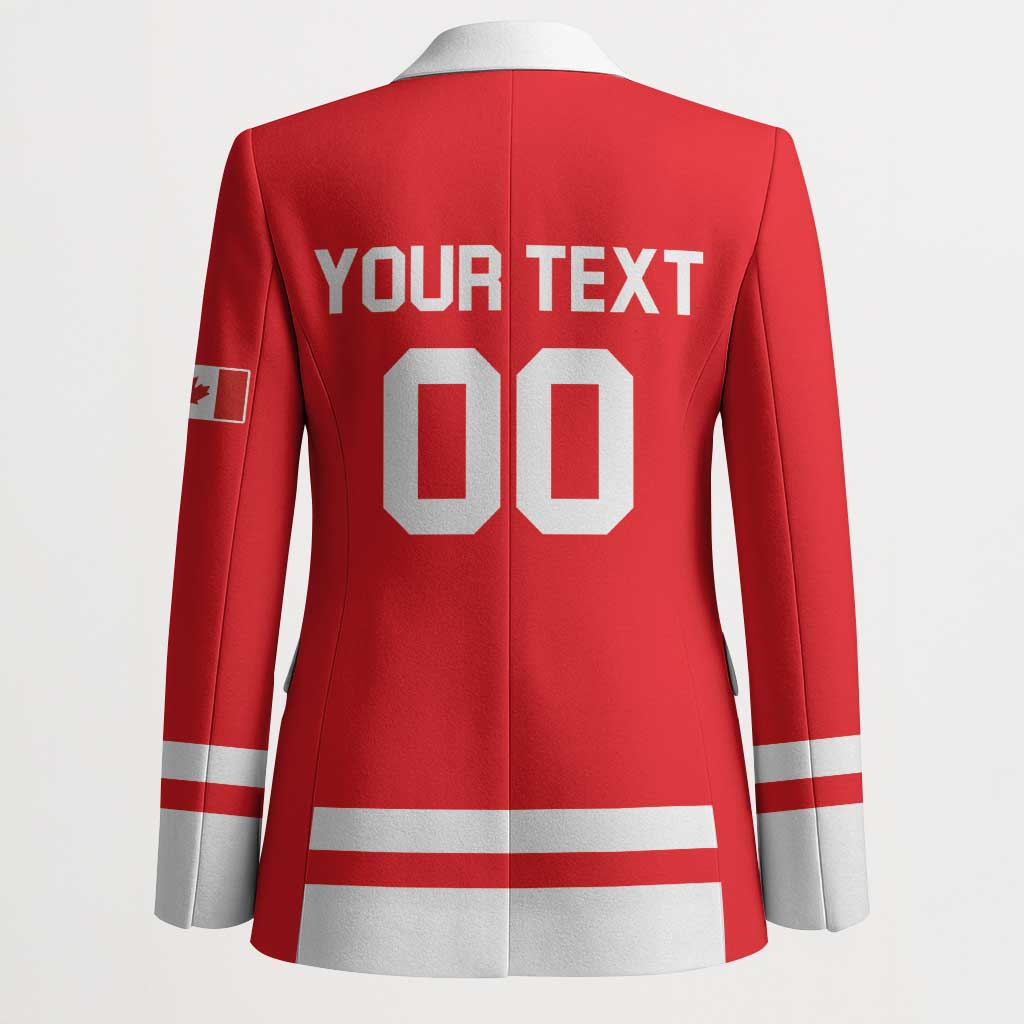 Custom Canada 2026 Hockey Blazer Team Maple Leaf Red Version - Wonder Print Shop