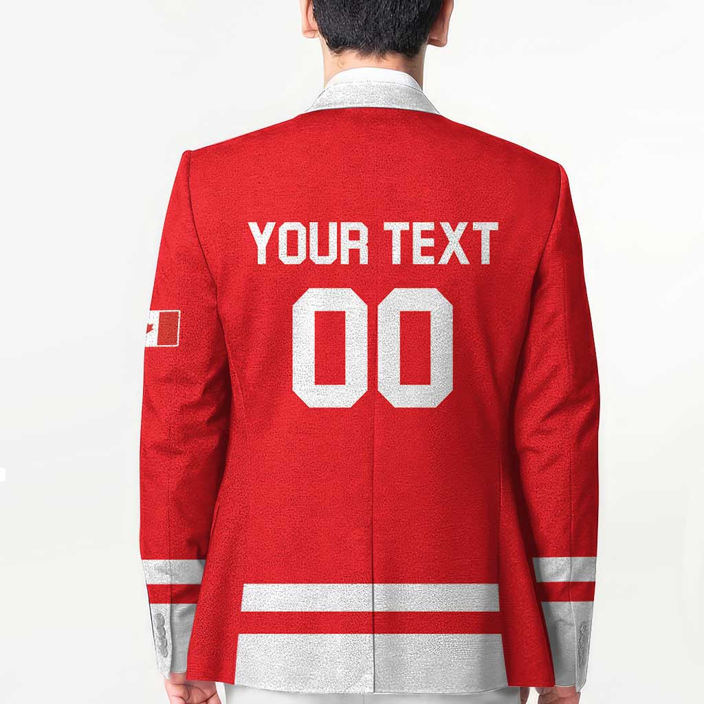 Custom Canada 2026 Hockey Blazer Team Maple Leaf Red Version - Wonder Print Shop