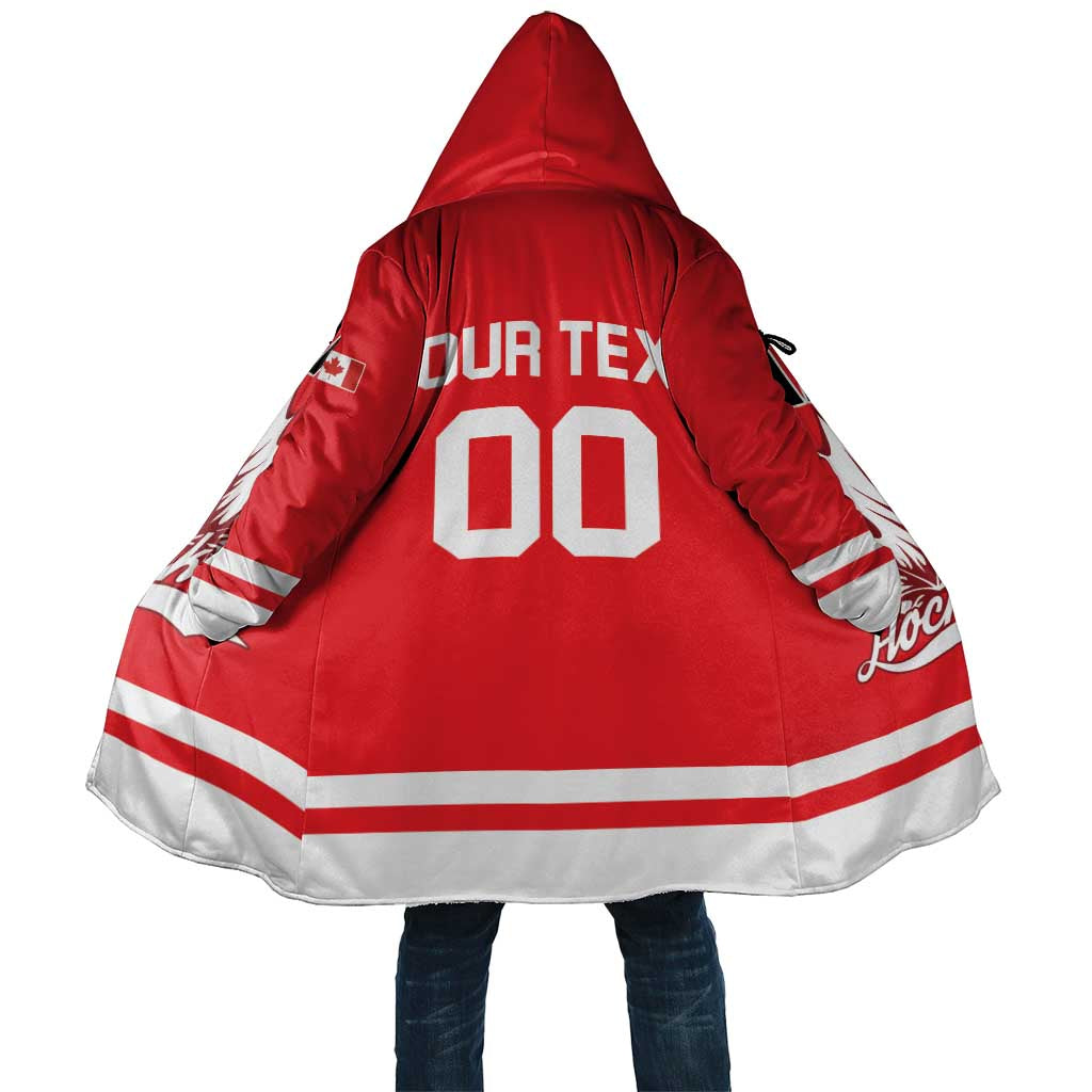 Custom Canada 2026 Hockey Cloak Team Maple Leaf Red Version - Wonder Print Shop