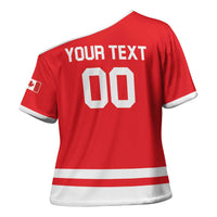 Custom Canada 2026 Hockey Cross Shoulder Shirt Team Maple Leaf Red Version - Wonder Print Shop