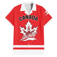 Custom Canada 2026 Hockey Hawaiian Shirt Team Maple Leaf Red Version - Wonder Print Shop