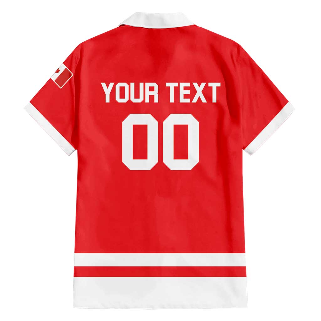 Custom Canada 2026 Hockey Hawaiian Shirt Team Maple Leaf Red Version - Wonder Print Shop