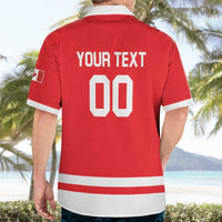 Custom Canada 2026 Hockey Hawaiian Shirt Team Maple Leaf Red Version - Wonder Print Shop