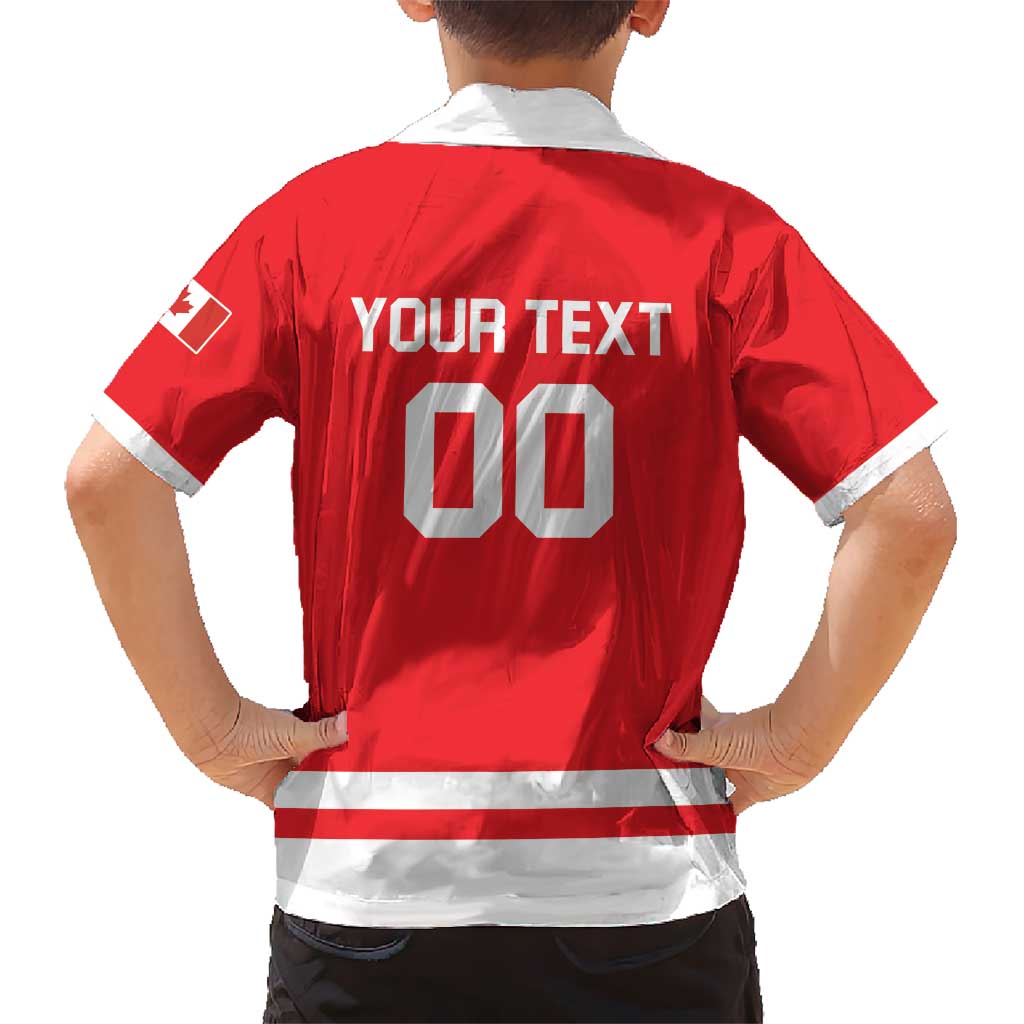 Custom Canada 2026 Hockey Hawaiian Shirt Team Maple Leaf Red Version - Wonder Print Shop