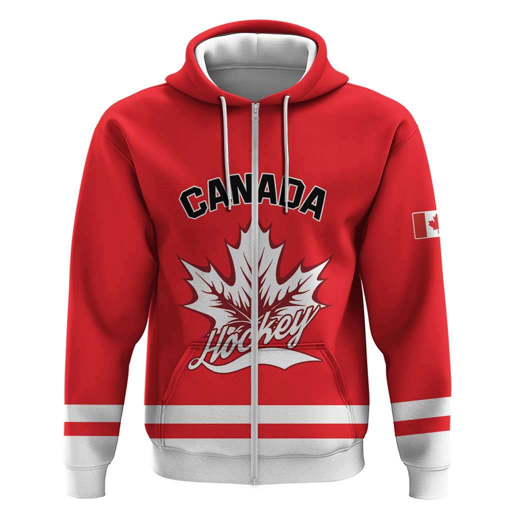 Custom Canada 2026 Hockey Hoodie Team Maple Leaf Red Version - Wonder Print Shop