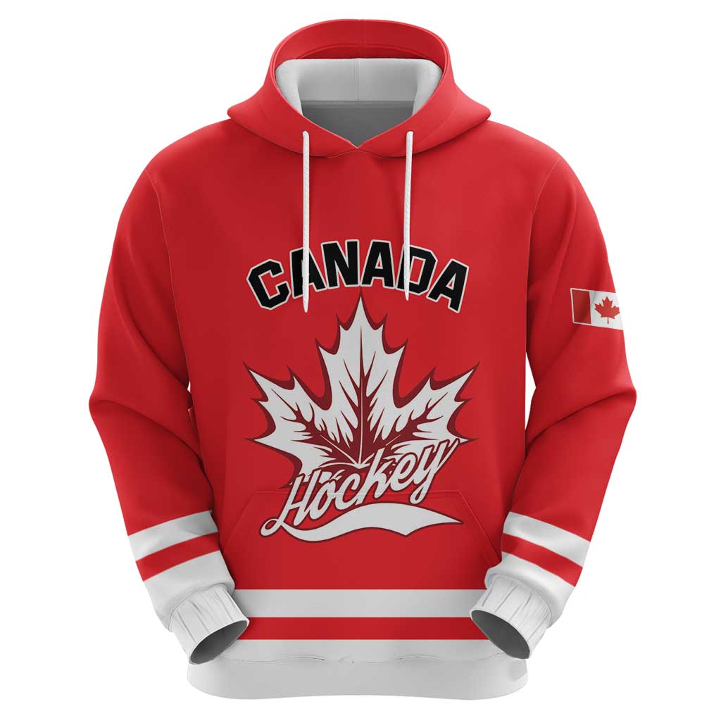 Custom Canada 2026 Hockey Hoodie Team Maple Leaf Red Version - Wonder Print Shop