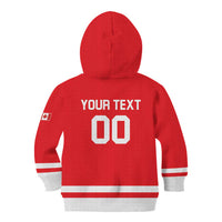 Custom Canada 2026 Hockey Kid Hoodie Team Maple Leaf Red Version - Wonder Print Shop