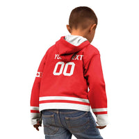 Custom Canada 2026 Hockey Kid Hoodie Team Maple Leaf Red Version - Wonder Print Shop