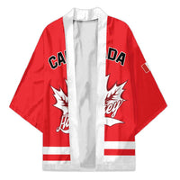 Custom Canada 2026 Hockey Kimono Team Maple Leaf Red Version - Wonder Print Shop