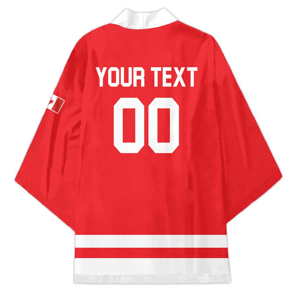Custom Canada 2026 Hockey Kimono Team Maple Leaf Red Version - Wonder Print Shop