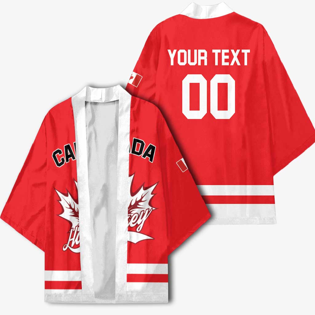 Custom Canada 2026 Hockey Kimono Team Maple Leaf Red Version - Wonder Print Shop
