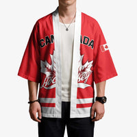 Custom Canada 2026 Hockey Kimono Team Maple Leaf Red Version - Wonder Print Shop