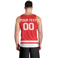 Custom Canada 2026 Hockey Men Tank Top Team Maple Leaf Red Version - Wonder Print Shop