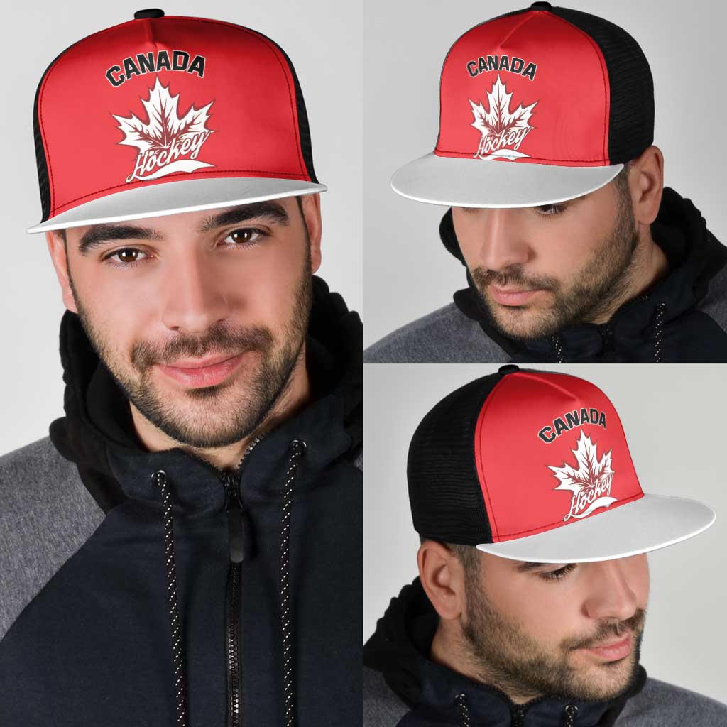 Canada 2026 Hockey Mesh Trucker Cap Team Maple Leaf Red Version - Wonder Print Shop