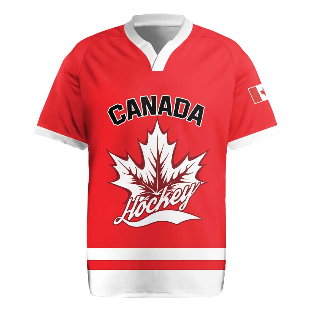 Custom Canada 2026 Hockey Rugby Jersey Team Maple Leaf Red Version - Wonder Print Shop