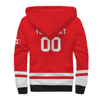 Custom Canada 2026 Hockey Sherpa Hoodie Team Maple Leaf Red Version - Wonder Print Shop
